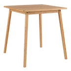 Costway Table de salle à manger carrée en bambou de 27,5 po pour 2 à 4 personnes
