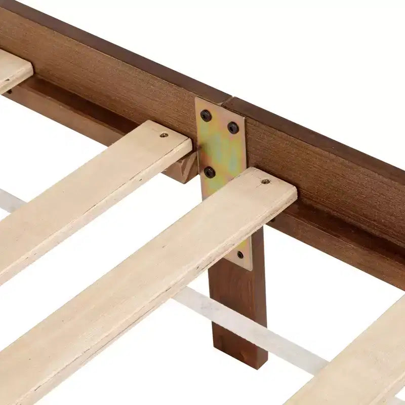 MAYEERTY Lit mezzanine complet avec bureau gain de place en métal robuste