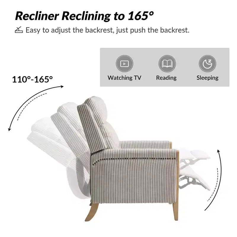 Fauteuil inclinable inclinable Rosa (lot de 2) - BEIGE