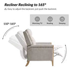 Fauteuil inclinable inclinable Rosa (lot de 2) - BEIGE