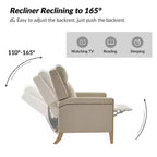 Fauteuil inclinable inclinable Rosa (lot de 2) - BEIGE