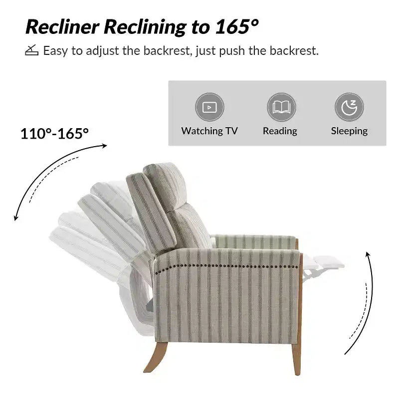 Fauteuil inclinable inclinable Rosa (lot de 2) - BEIGE