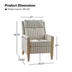 Fauteuil inclinable inclinable Rosa (lot de 2) - BEIGE