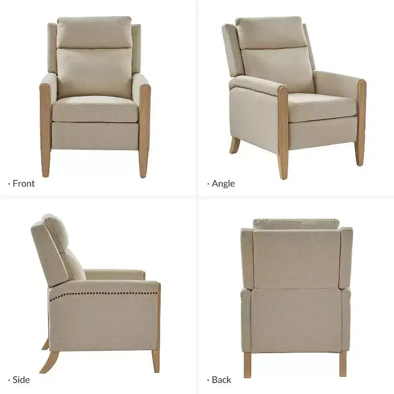 Fauteuil inclinable inclinable Rosa (lot de 2) - BEIGE