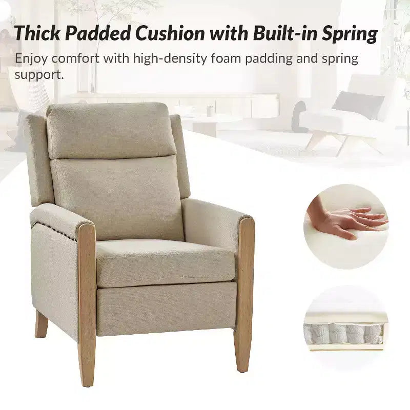 Fauteuil inclinable inclinable Rosa (lot de 2) - BEIGE