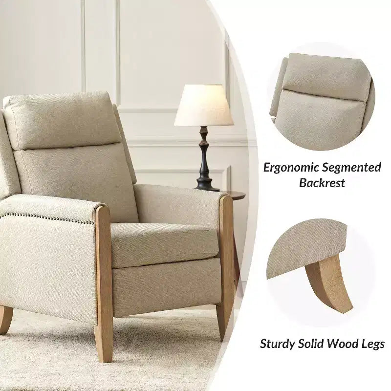 Fauteuil inclinable inclinable Rosa (lot de 2) - BEIGE