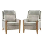 Fauteuil inclinable inclinable Rosa (lot de 2) - BEIGE