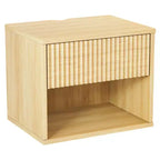 Table de chevet flottante Karl Home de 40,6 cm de large – 1 tiroir, 1 étagère – lot de 2