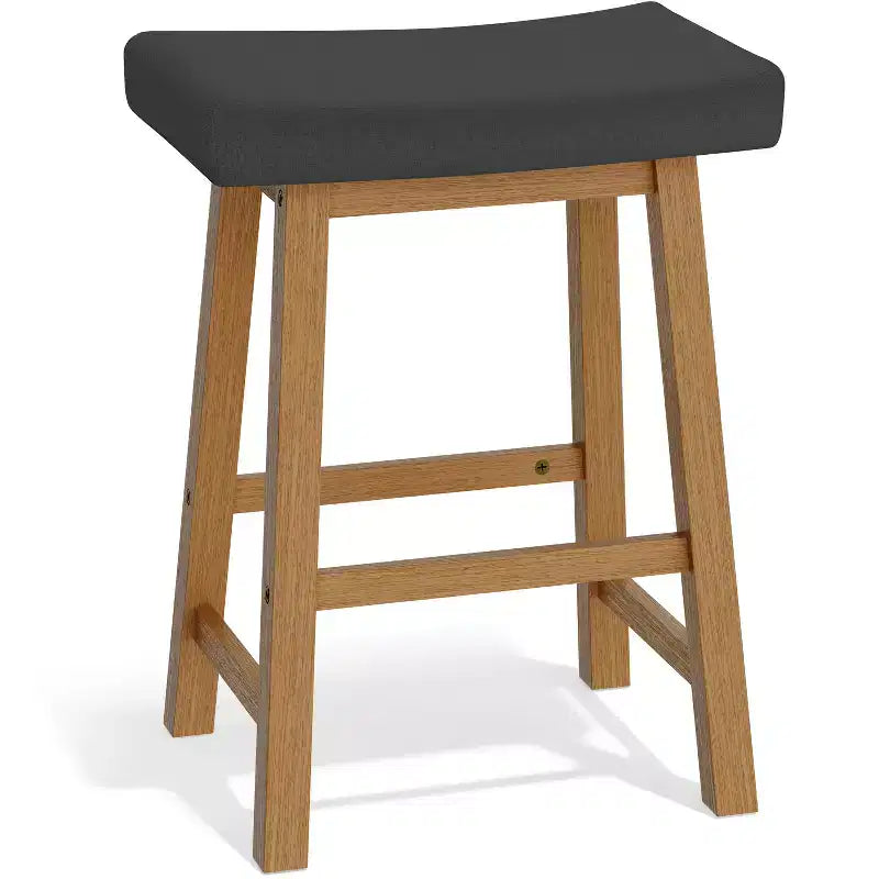 Yaheetech Lot de 3 tabourets de bar rembourrés hauteur comptoir pour cuisine et salle à manger
