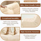 Canapé géant poire pour le sol, canapé paresseux en mousse à mémoire de forme pour adultes, grand pouf en simili cuir sans accoudoirs pour salon, chambre, dortoir, bureau