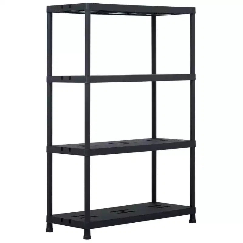 vidaXL Étagères de rangement 2 pcs Noir 220 kg 90x40x138 cm Plastique