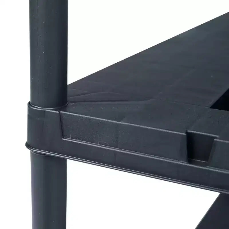 vidaXL Étagères de rangement 2 pcs Noir 220 kg 90x40x138 cm Plastique