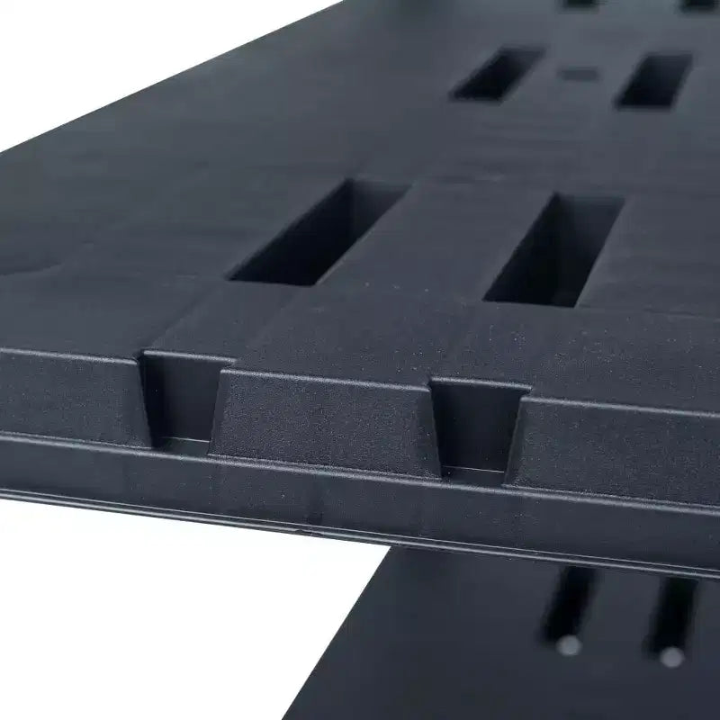 vidaXL Étagères de rangement 2 pcs Noir 220 kg 90x40x138 cm Plastique