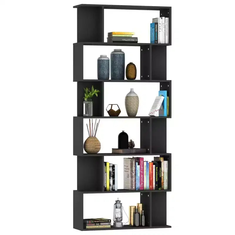 vidaXL Bibliothèque Noir Bois d'ingénierie 80 x 24 x 192 cm
