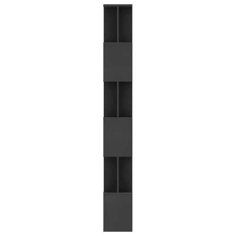 vidaXL Bibliothèque Noir Bois d'ingénierie 80 x 24 x 192 cm