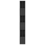 vidaXL Bibliothèque Noir Bois d'ingénierie 80 x 24 x 192 cm