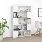 vidaXL Bibliothèque Cloison de séparation Blanc Bois d'ingénierie 100x24x155 cm
