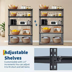 Étagère de garage, capacité de 1 134 kg, étagères de rangement réglables en acier, rayonnages de rangement robustes pour sous-sol, entrepôt, atelier