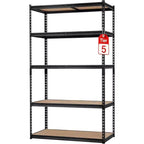 Étagère de garage, capacité de 1 134 kg, étagères de rangement réglables en acier, rayonnages de rangement robustes pour sous-sol, entrepôt, atelier