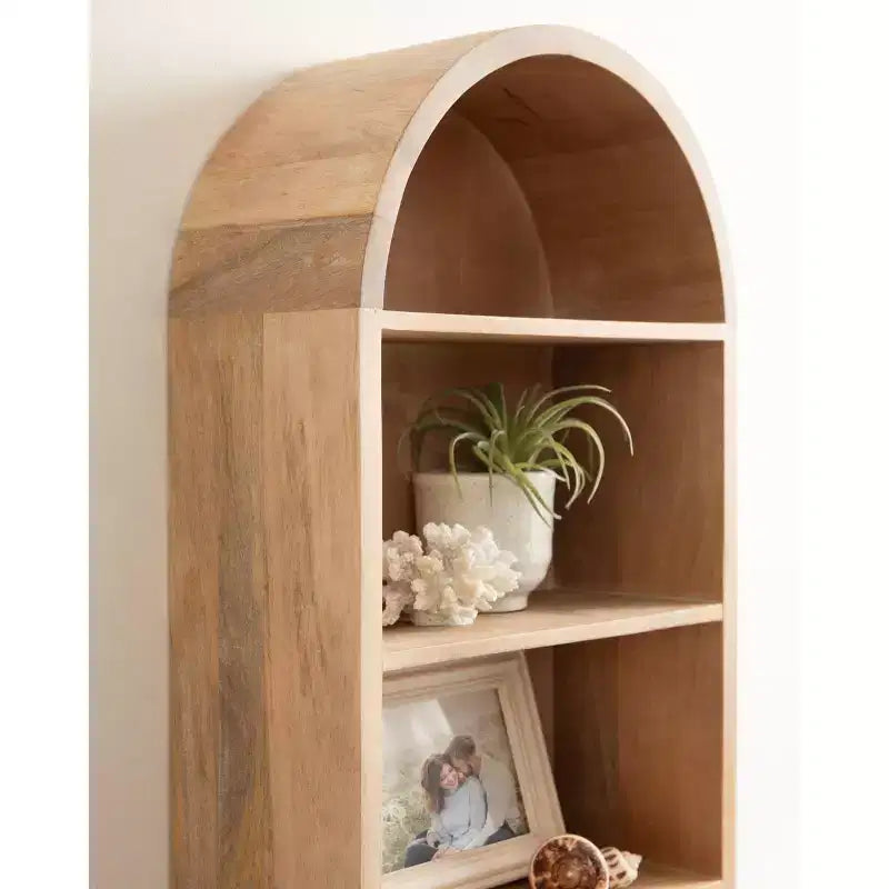 Étagère Murale Capsule Kate and Laurel Hutton Wood, Naturel, 13x33