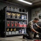 Étagères de garage métalliques robustes réglables, unité d'étagères industrielles, rayonnage de rangement en acier pour entrepôt, noir