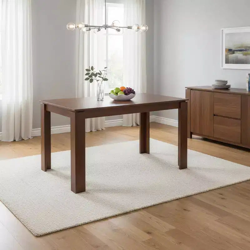 Ensemble table de salle à manger FurnitureR pour 6 personnes, table de cuisine moderne avec 6 tabourets en métal, ensemble de salle à manger peu encombrant pour cuisine, salle à manger, appartement