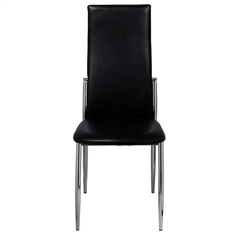 vidaXL Chaises de salle à manger 2 pcs Similicuir Noir