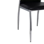 vidaXL Chaises de salle à manger 2 pcs Similicuir Noir