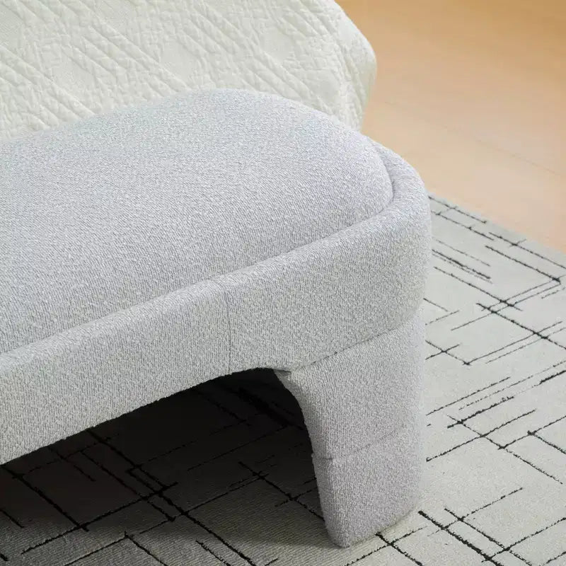 Banc rembourré ModernLuxe – Bout de lit rembourré – Banc minimaliste – Ottoman – Banc d'entrée – Repose-pieds