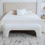 Banc rembourré ModernLuxe – Bout de lit rembourré – Banc minimaliste – Ottoman – Banc d'entrée – Repose-pieds