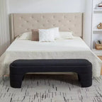 Banc rembourré ModernLuxe – Bout de lit rembourré – Banc minimaliste – Ottoman – Banc d'entrée – Repose-pieds