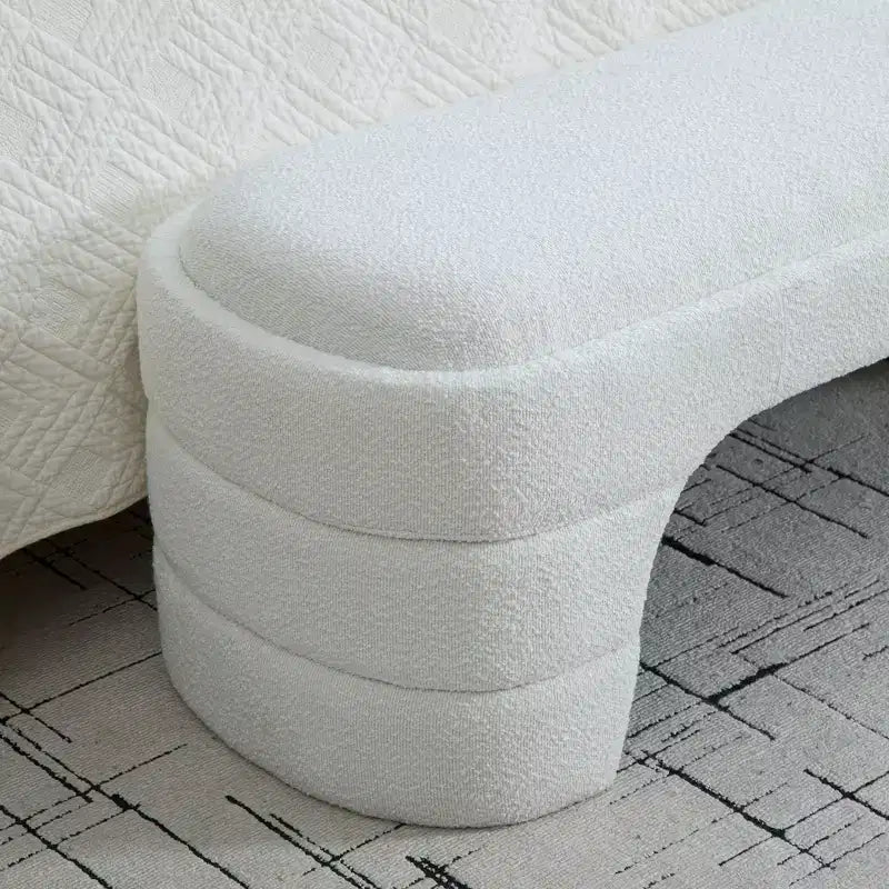 Banc rembourré ModernLuxe – Bout de lit rembourré – Banc minimaliste – Ottoman – Banc d'entrée – Repose-pieds