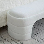 Banc rembourré ModernLuxe – Bout de lit rembourré – Banc minimaliste – Ottoman – Banc d'entrée – Repose-pieds