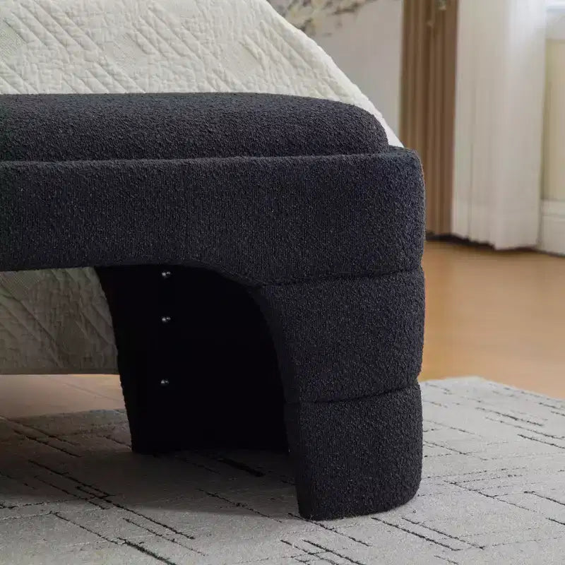 Banc rembourré ModernLuxe – Bout de lit rembourré – Banc minimaliste – Ottoman – Banc d'entrée – Repose-pieds