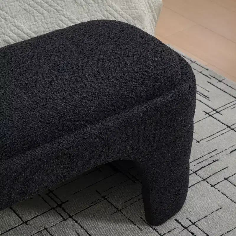 Banc rembourré ModernLuxe – Bout de lit rembourré – Banc minimaliste – Ottoman – Banc d'entrée – Repose-pieds