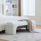 Banc rembourré ModernLuxe – Bout de lit rembourré – Banc minimaliste – Ottoman – Banc d'entrée – Repose-pieds