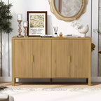 GDFStudio Flores Meuble de Rangement Moderne 57,5, Meuble Buffet 4 Portes avec Crochets Latéraux