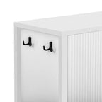 GDFStudio Flores Meuble de Rangement Moderne 57,5, Meuble Buffet 4 Portes avec Crochets Latéraux