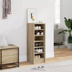 vidaXL Meuble à chaussures Chêne Sonoma Bois d'ingénierie 31,5 cm x 35 cm x 90 cm