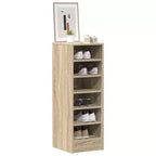 vidaXL Meuble à chaussures Chêne Sonoma Bois d'ingénierie 31,5 cm x 35 cm x 90 cm