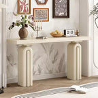 Console en placage d'acacia GDFStudio Mitchell, chic, élégante et luxueuse