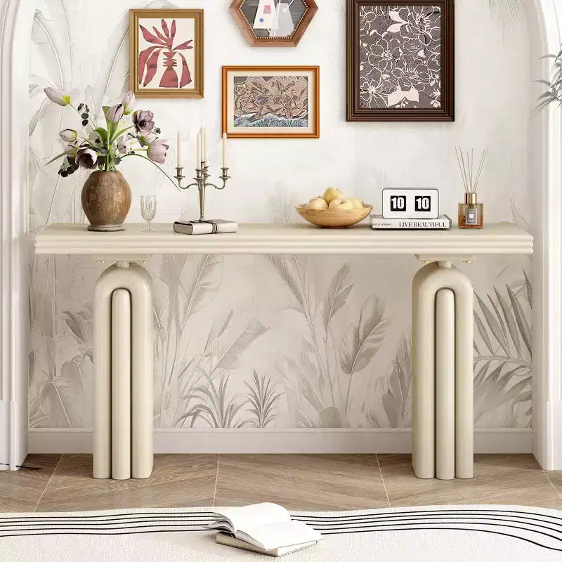 GDFStudio Mitchell Chic, Elegant and Luxurious Acacia Veneer Console Table