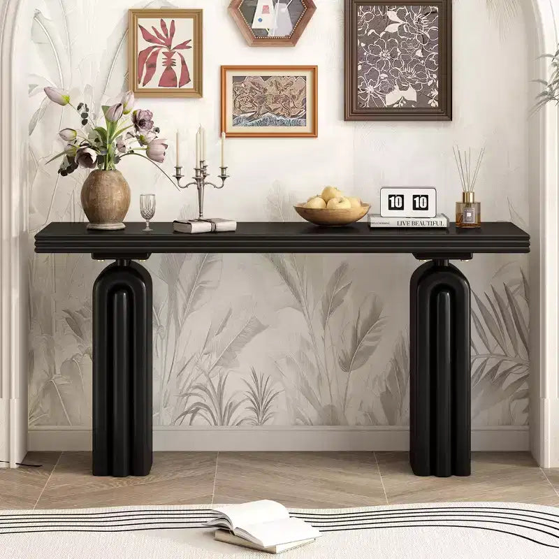 Console en placage d'acacia GDFStudio Mitchell, chic, élégante et luxueuse