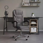 vidaXL Fauteuil de bureau inclinable noir Similicuir, métal, contreplaqué