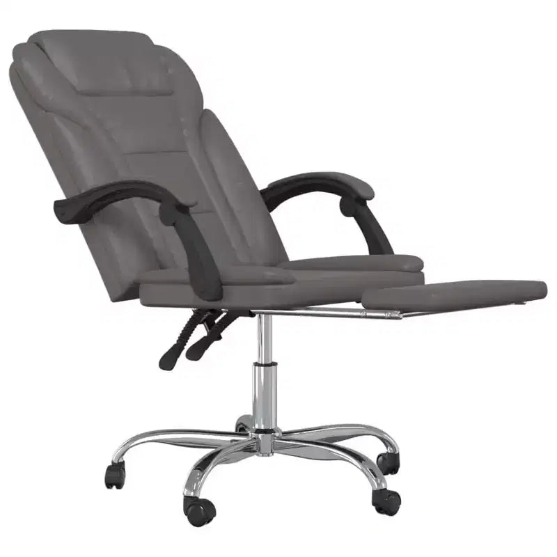 vidaXL Fauteuil de bureau inclinable noir Similicuir, métal, contreplaqué
