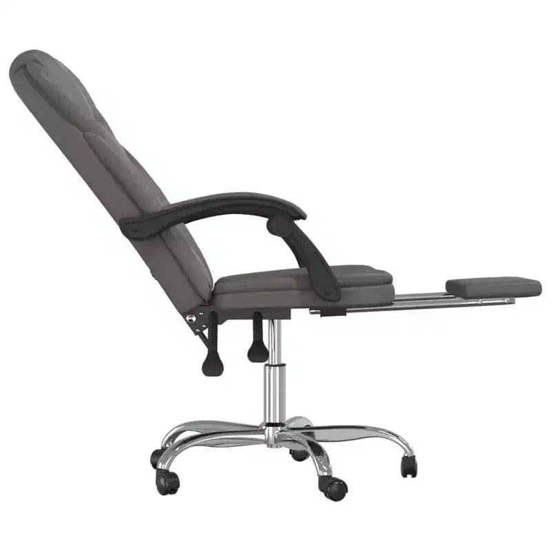 vidaXL Fauteuil de bureau inclinable noir Similicuir, métal, contreplaqué