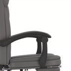 vidaXL Fauteuil de bureau inclinable noir Similicuir, métal, contreplaqué