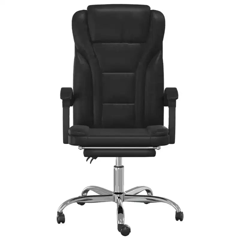 vidaXL Fauteuil de bureau inclinable noir Similicuir, métal, contreplaqué