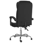 vidaXL Fauteuil de bureau inclinable noir Similicuir, métal, contreplaqué