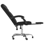 vidaXL Fauteuil de bureau inclinable noir Similicuir, métal, contreplaqué